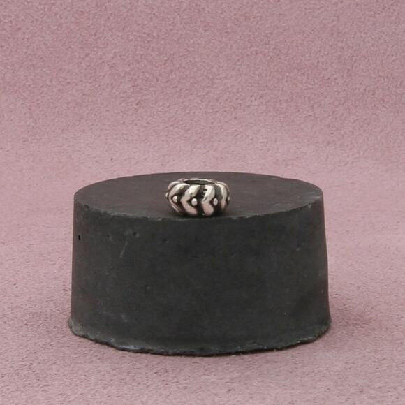 pandora sterling silver heart beats spacer bead charm - Picture 1 of 3